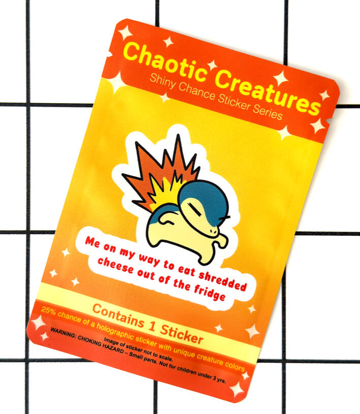 Shiny Chance Fire Porcupine Sticker