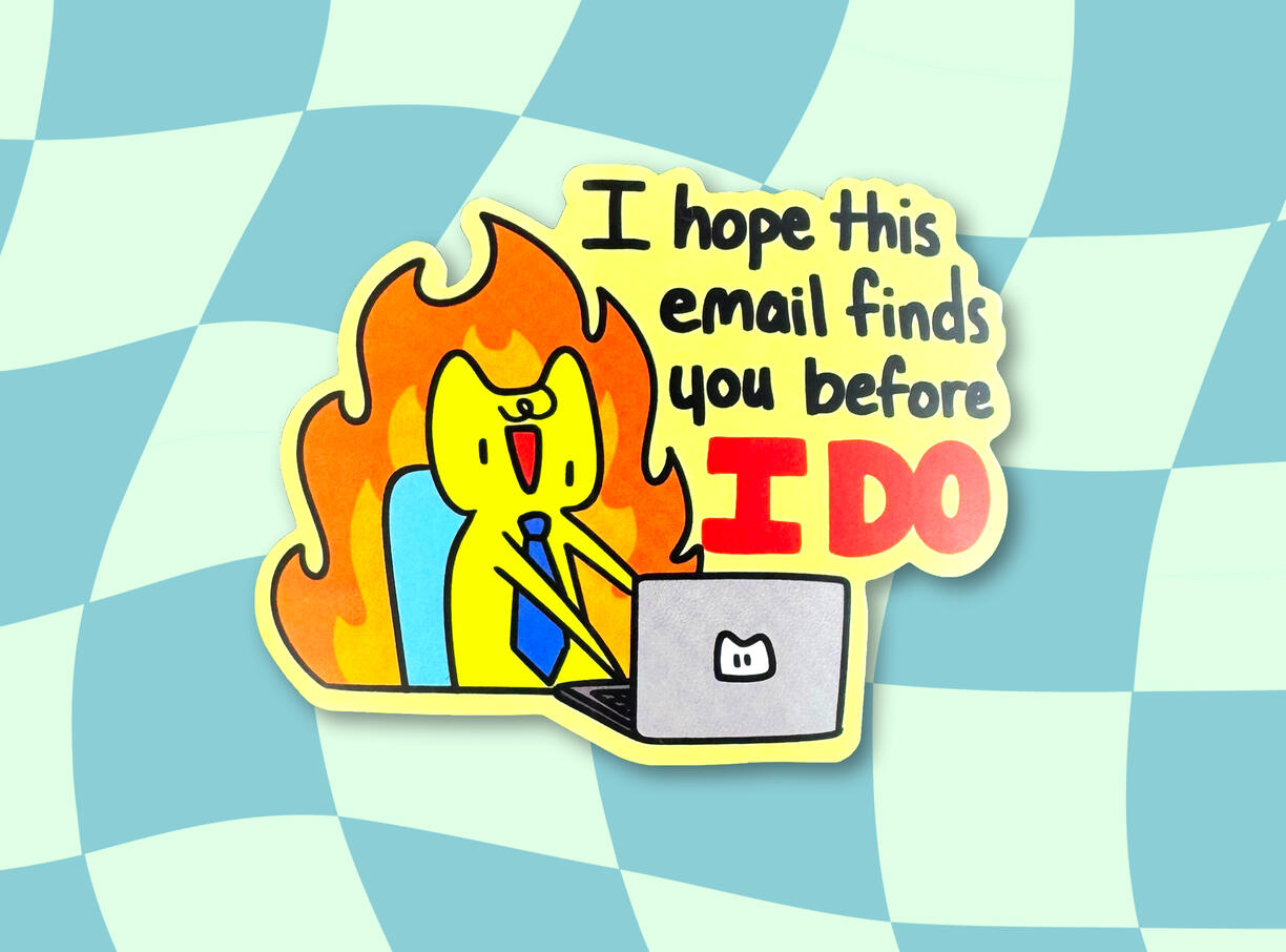 Evil Email Sticker