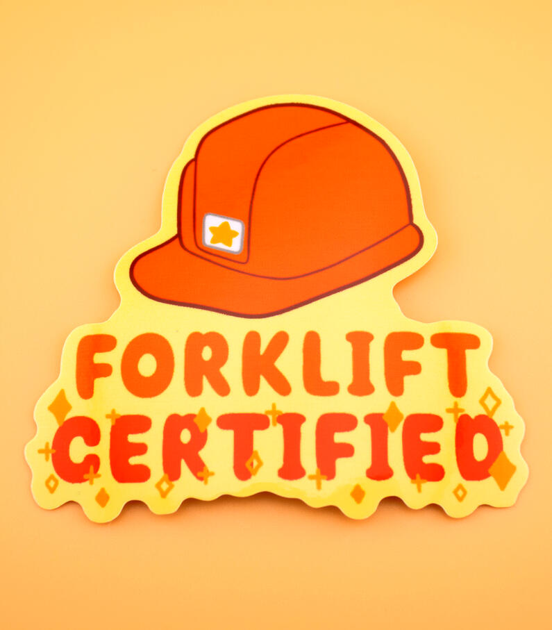 Forklift Certified Sticker