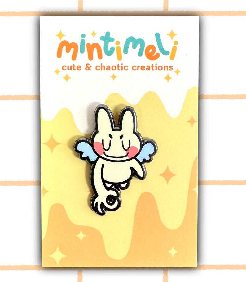 Gottem Angel Bunny Enamel Pin
