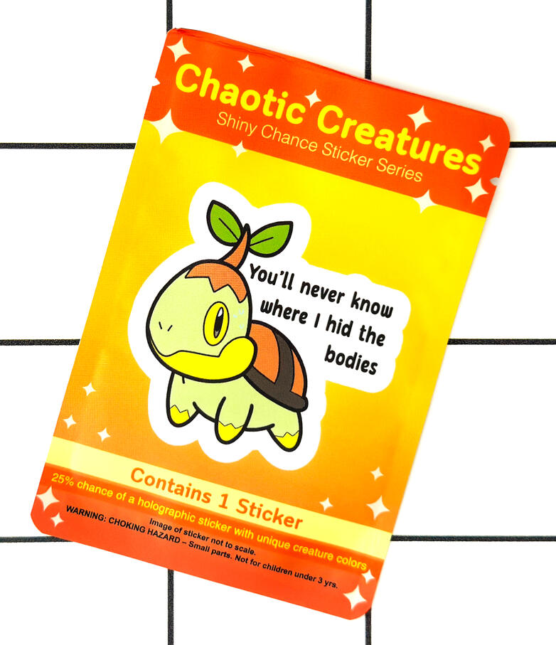 Shiny Chance Grass Turtle Sticker
