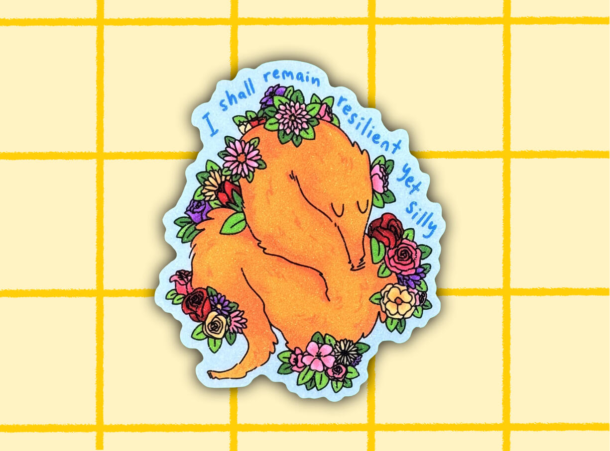 Resilient Worm Sticker